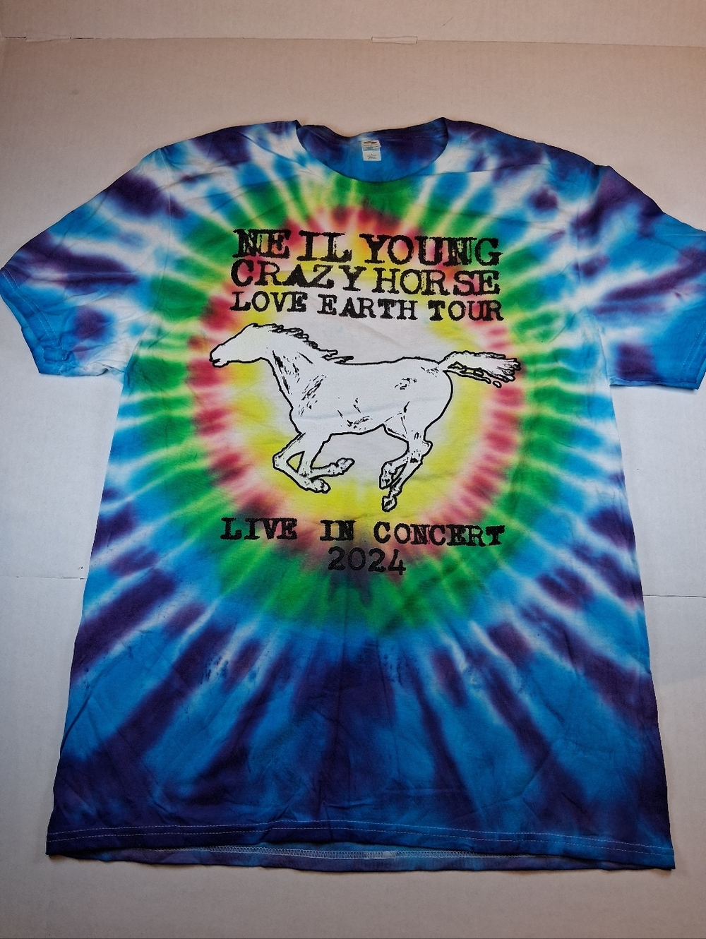Neil Young Crazy Horse Love Earth Tour T-Shirt Merch Multiple Sizes Available